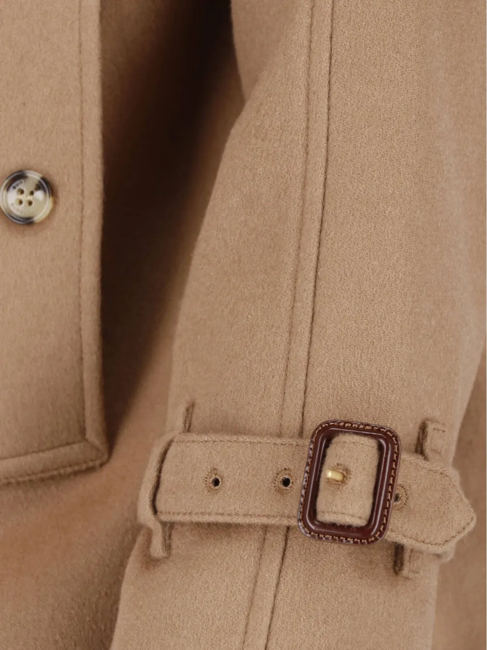 Burberry Mayfair cropped kasjmier trenchcoat Beige