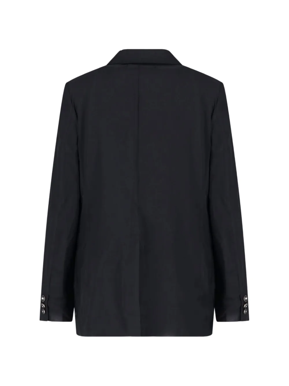 Comme Des Garçons Gelaagde blazer met gekerfde revers Zwart