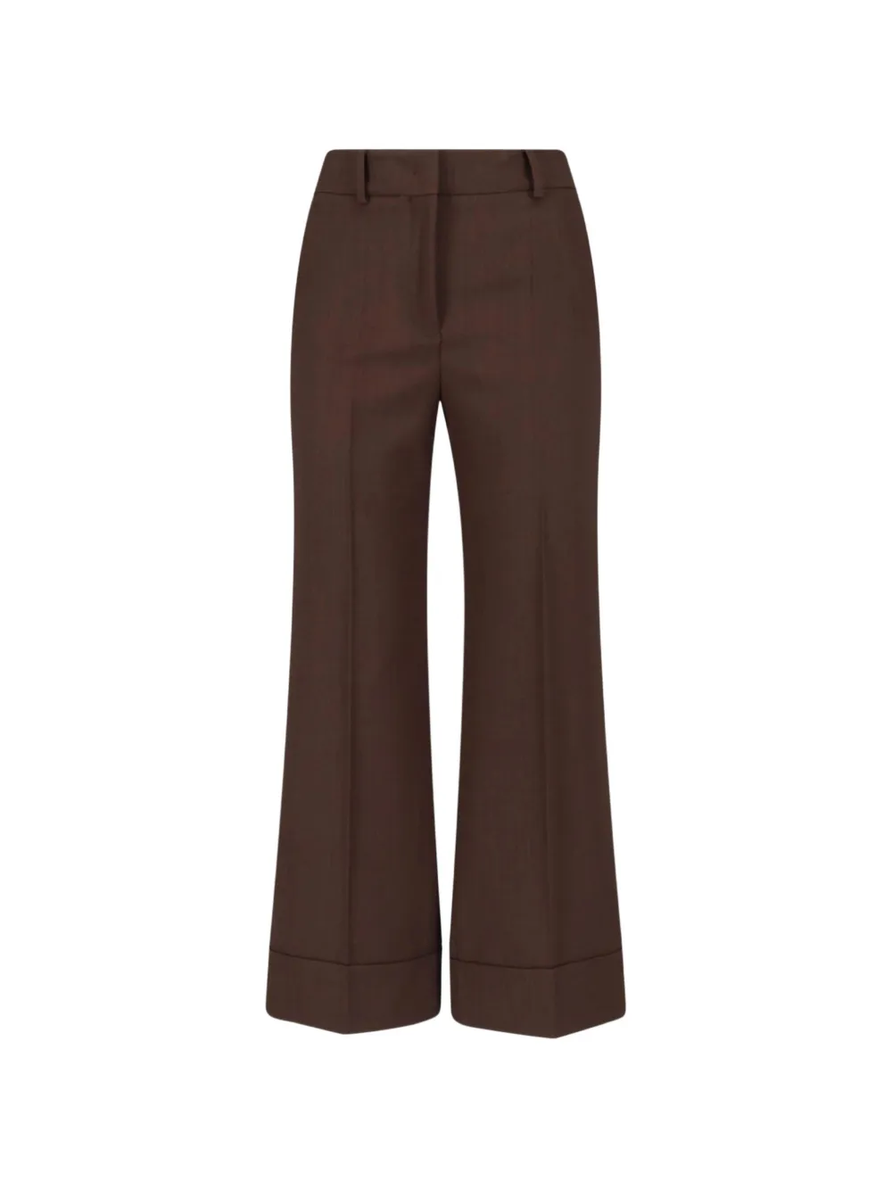 Incotex pressed-crease turned-up-hem trousers