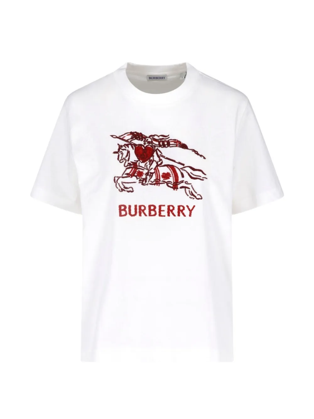 Burberry Heart knight cotton t-shirt - Bianco