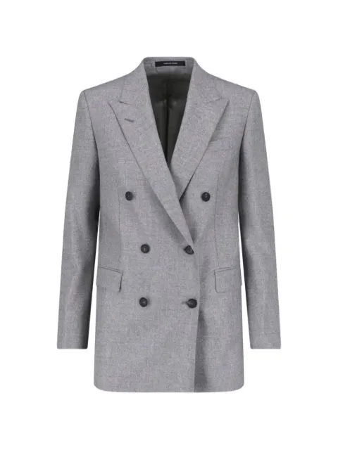 Tagliatore double-breasted peaked-lapel jacket