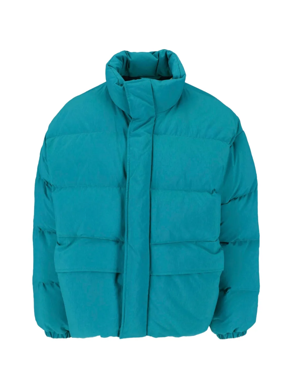 Jil Sander quilted high-neck jacket - Blu