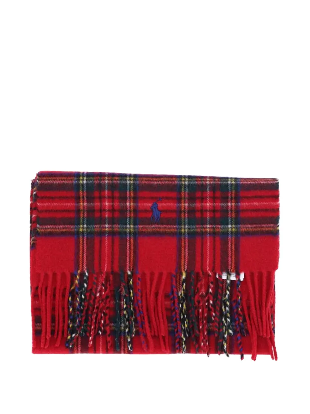 Polo Ralph Lauren plaid cashmere scarf - Rosso