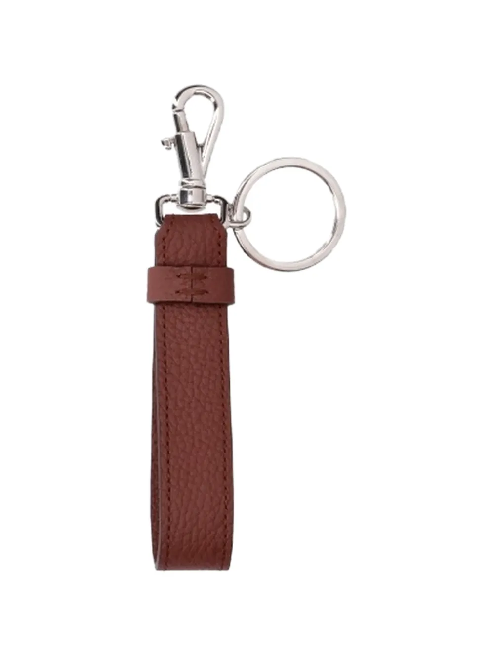 Tod's T Timeless leren sleutelhanger Bruin