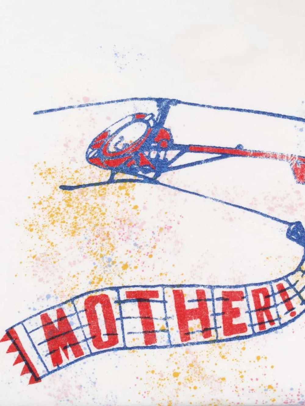 MOTHER The Lil Goodie katoenen T-shirt met grafische print Wit