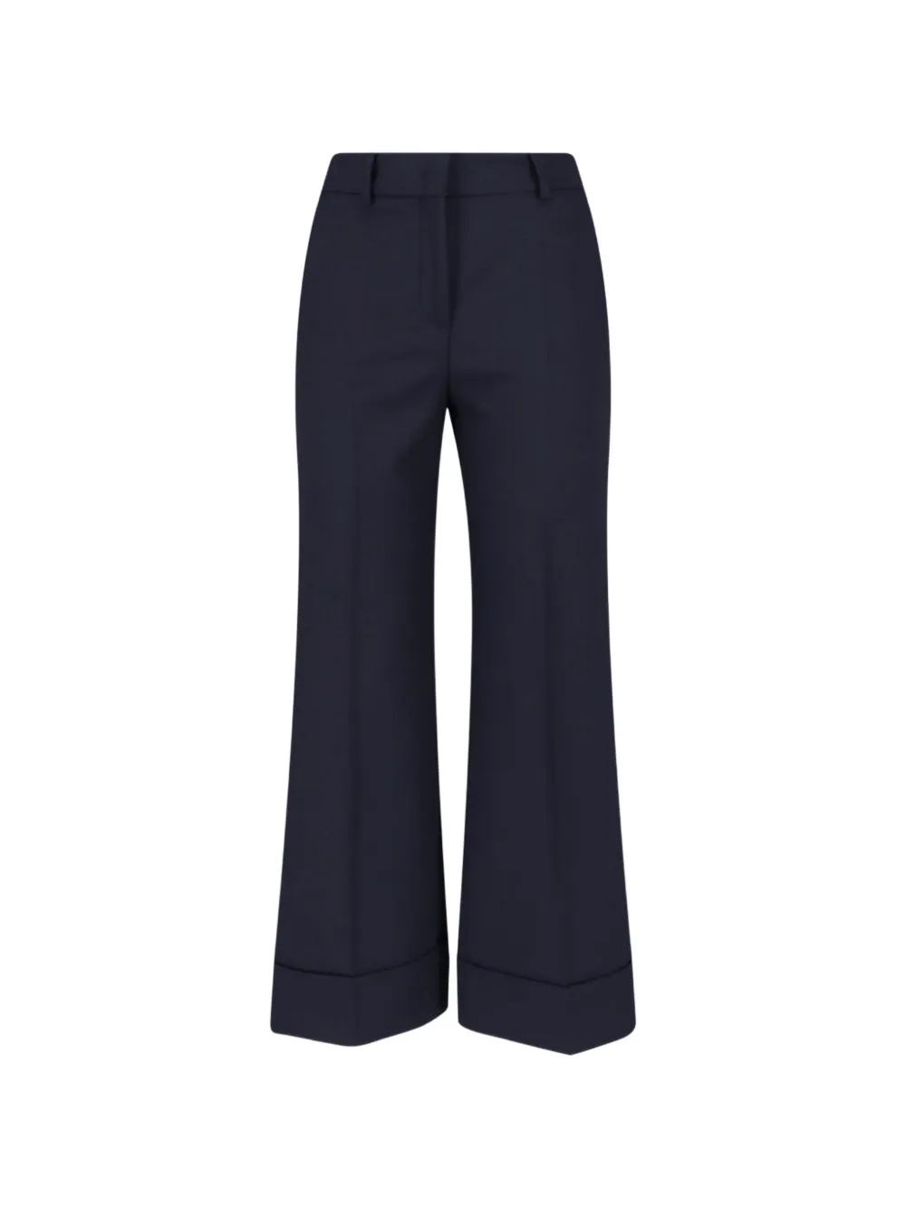 Incotex pressed-crease turn-up cuff trousers