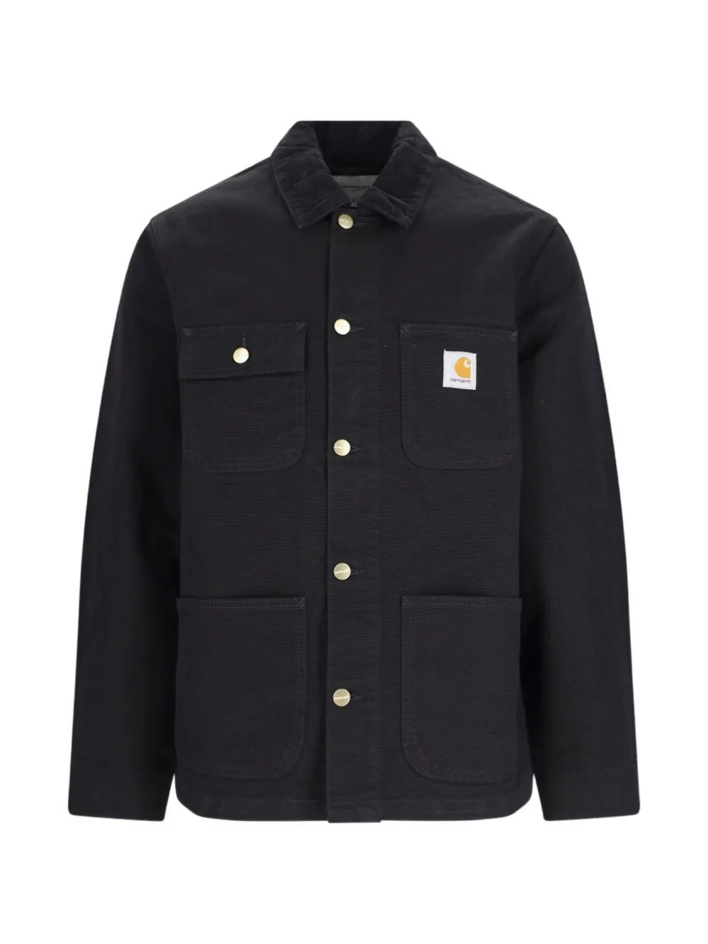 Carhartt WIP Michigan corduroy-collar logo-patch jacket - Nero