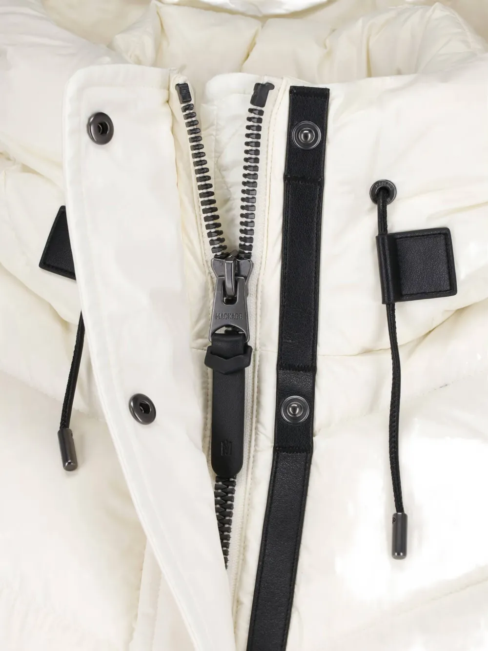Mackage Calina lange gewatteerde donsjas Wit