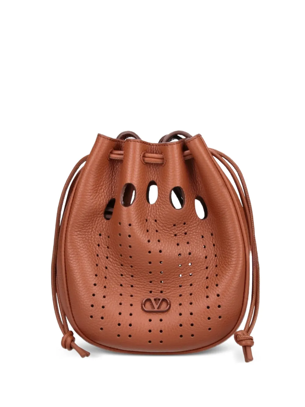 Valentino Garavani VLogo perforated leather shoulder bag · OS