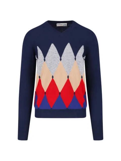Ballantyne pull à losanges en intarsia