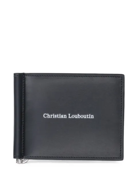 Christian Louboutin leather money-clip wallet