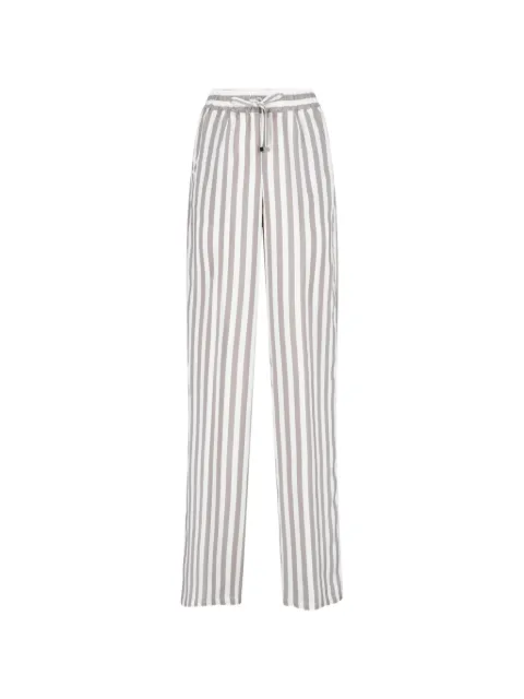 Kiton striped drawstring trousers
