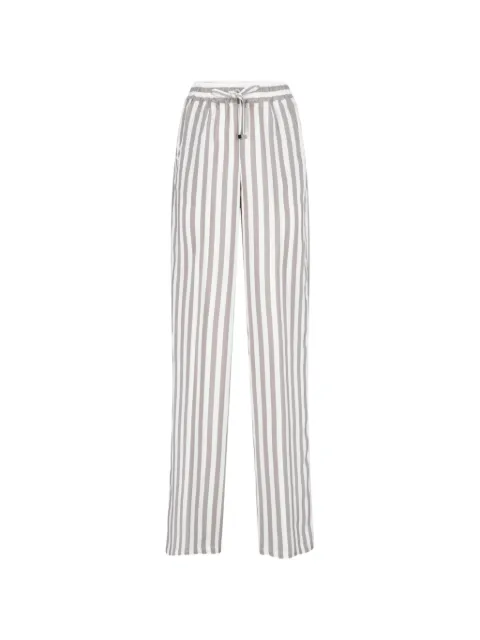Kiton striped drawstring trousers