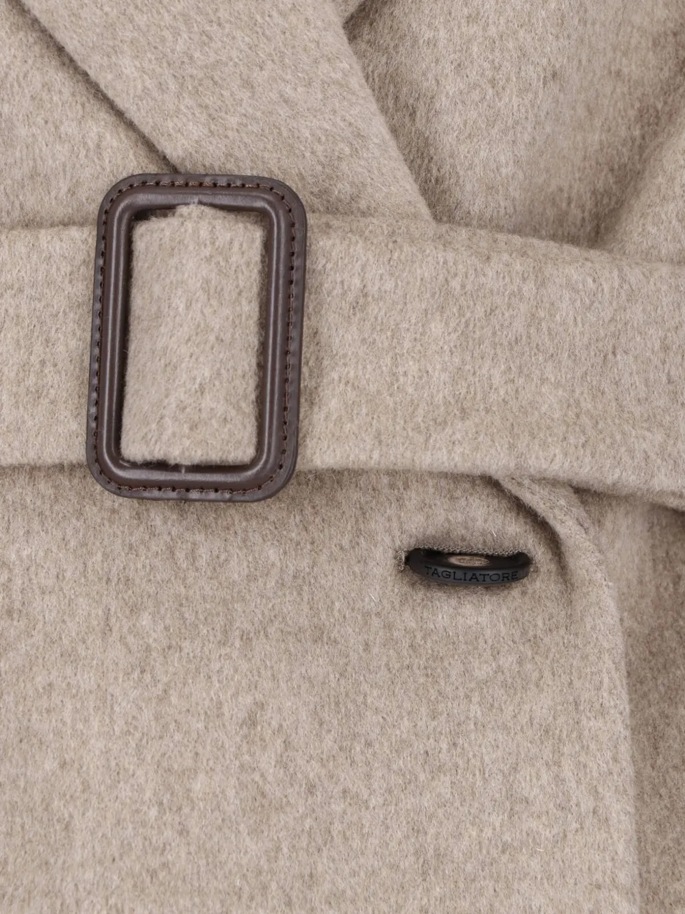Tagliatore Jole double-breasted coat Beige
