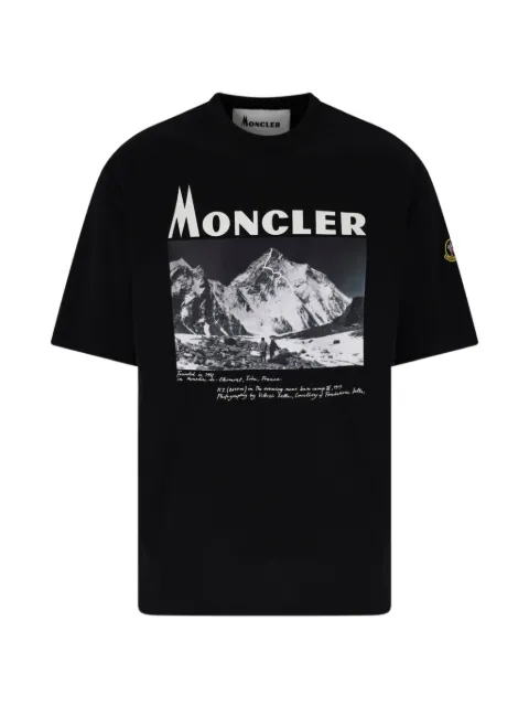 Moncler K2 print short-sleeve cotton jersey T-shirt