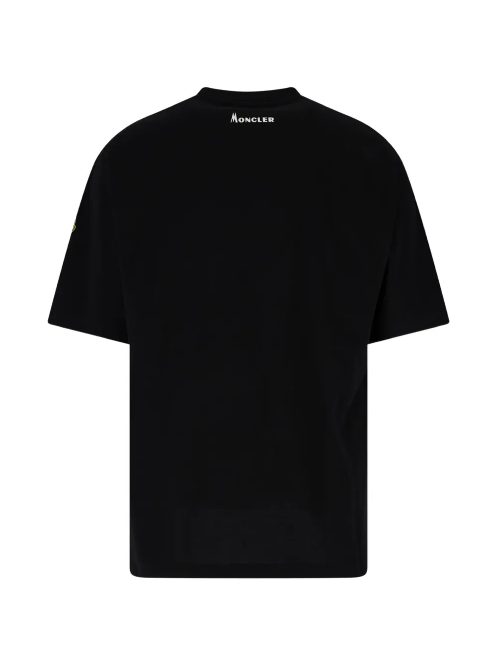 Moncler K2 print short-sleeve cotton jersey T-shirt Zwart