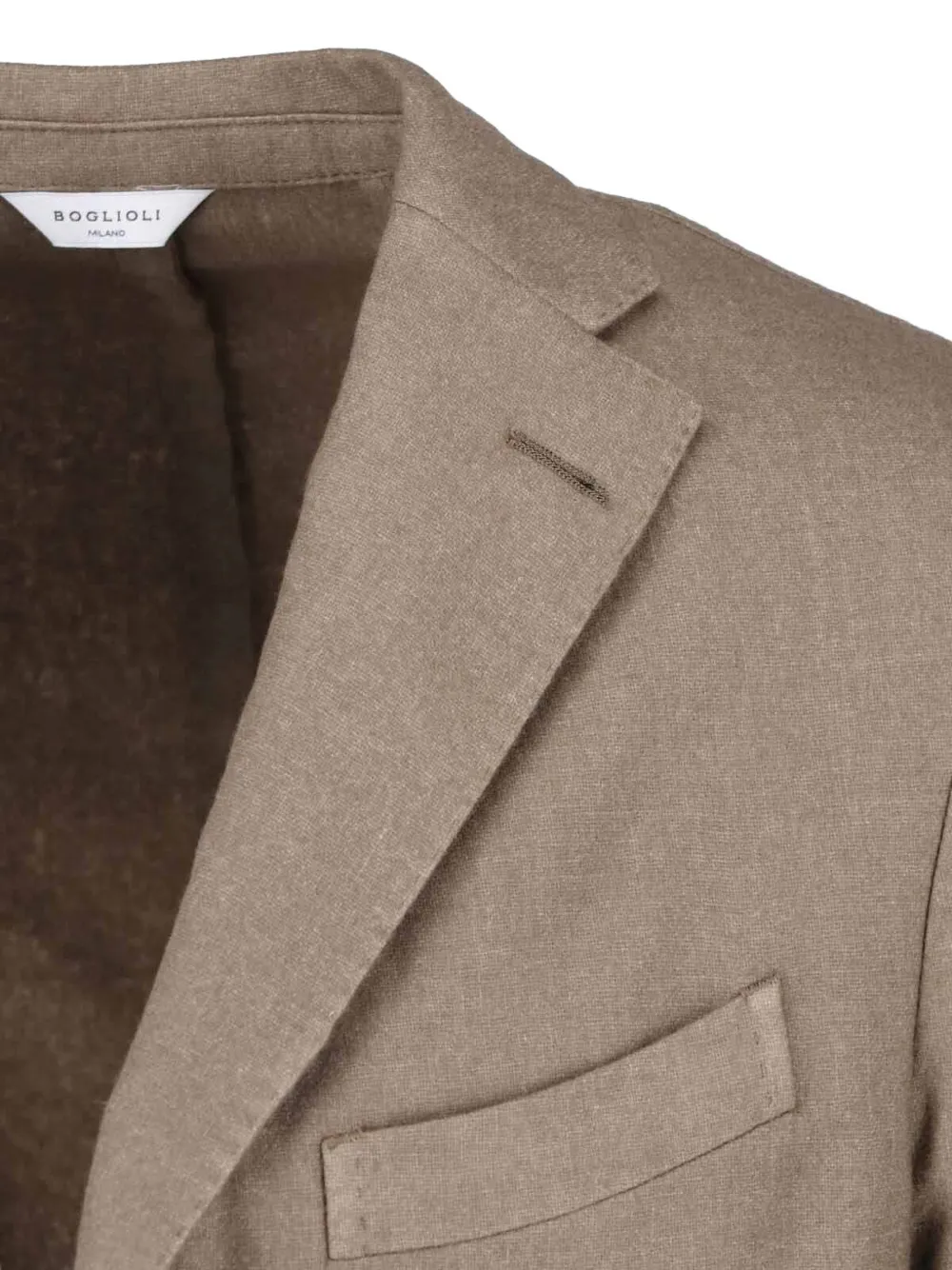 Boglioli notched-lapel single-breasted jacket Beige