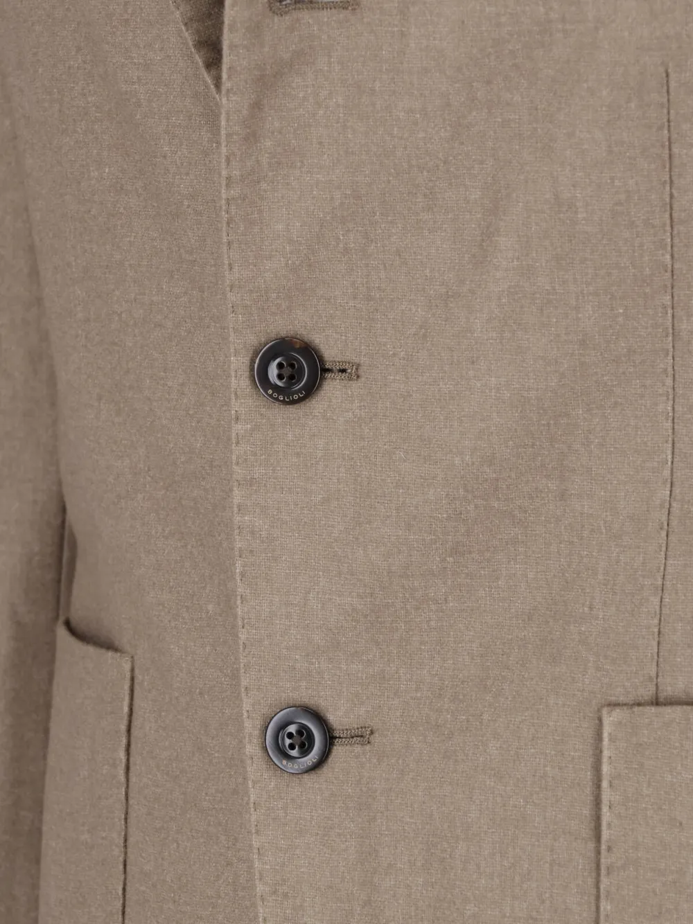 Boglioli notched-lapel single-breasted jacket Beige