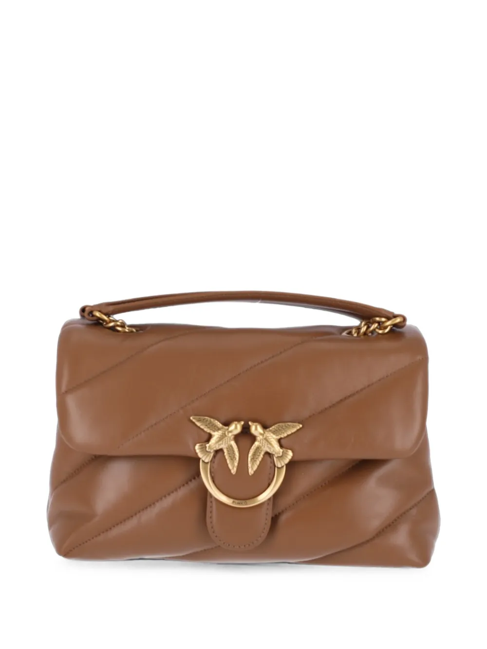 PINKO medium Love Bag quilted leather shoulder bag - Marrone