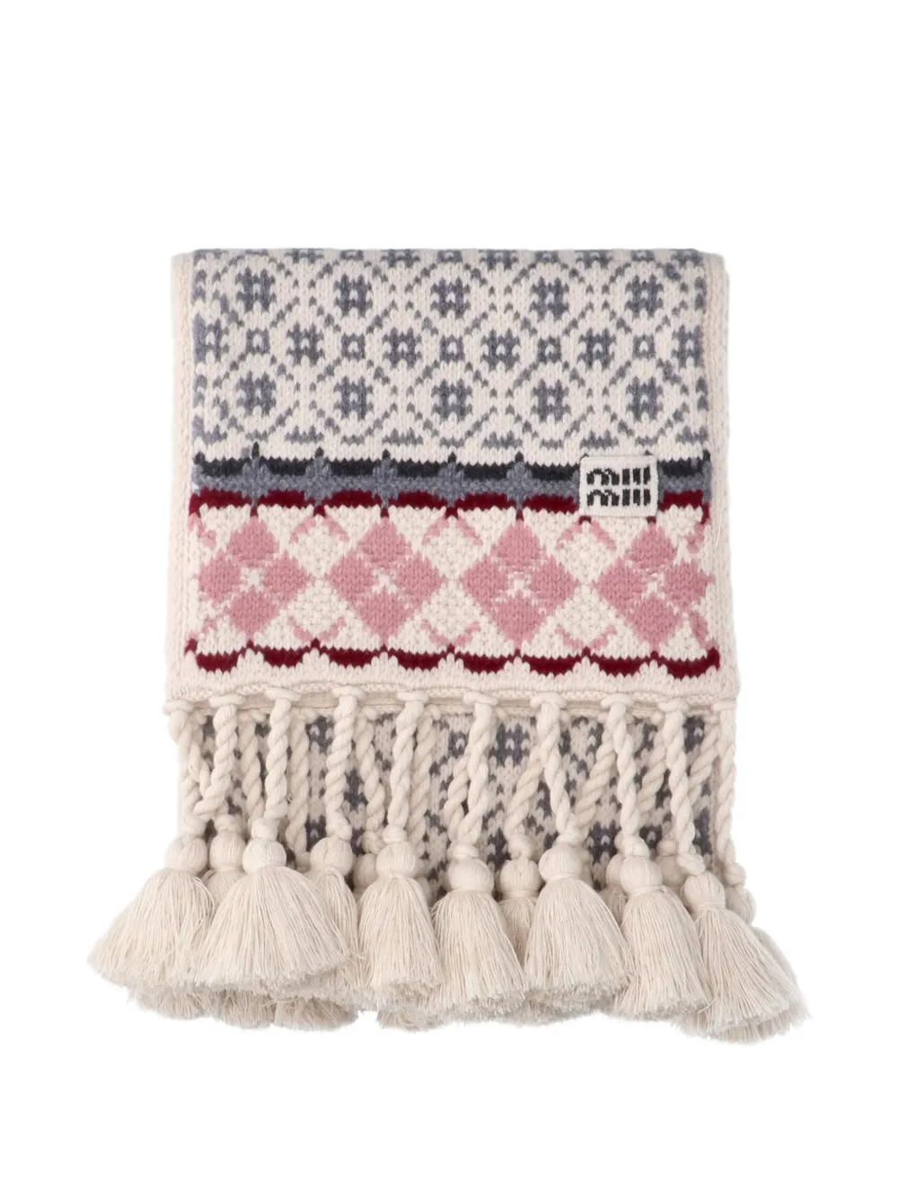 Miu Miu wool and cashmere scarf - Toni neutri