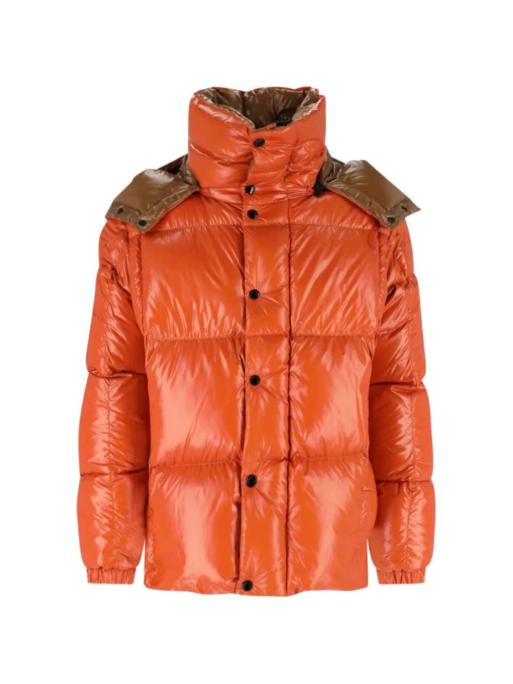 Moncler Parana quilted hooded jacket Oranje