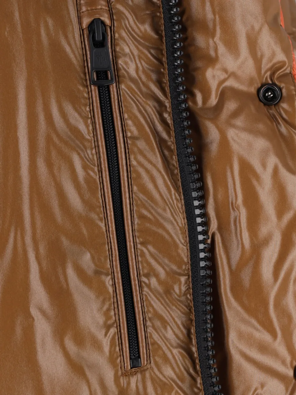 Moncler Parana quilted hooded jacket Oranje