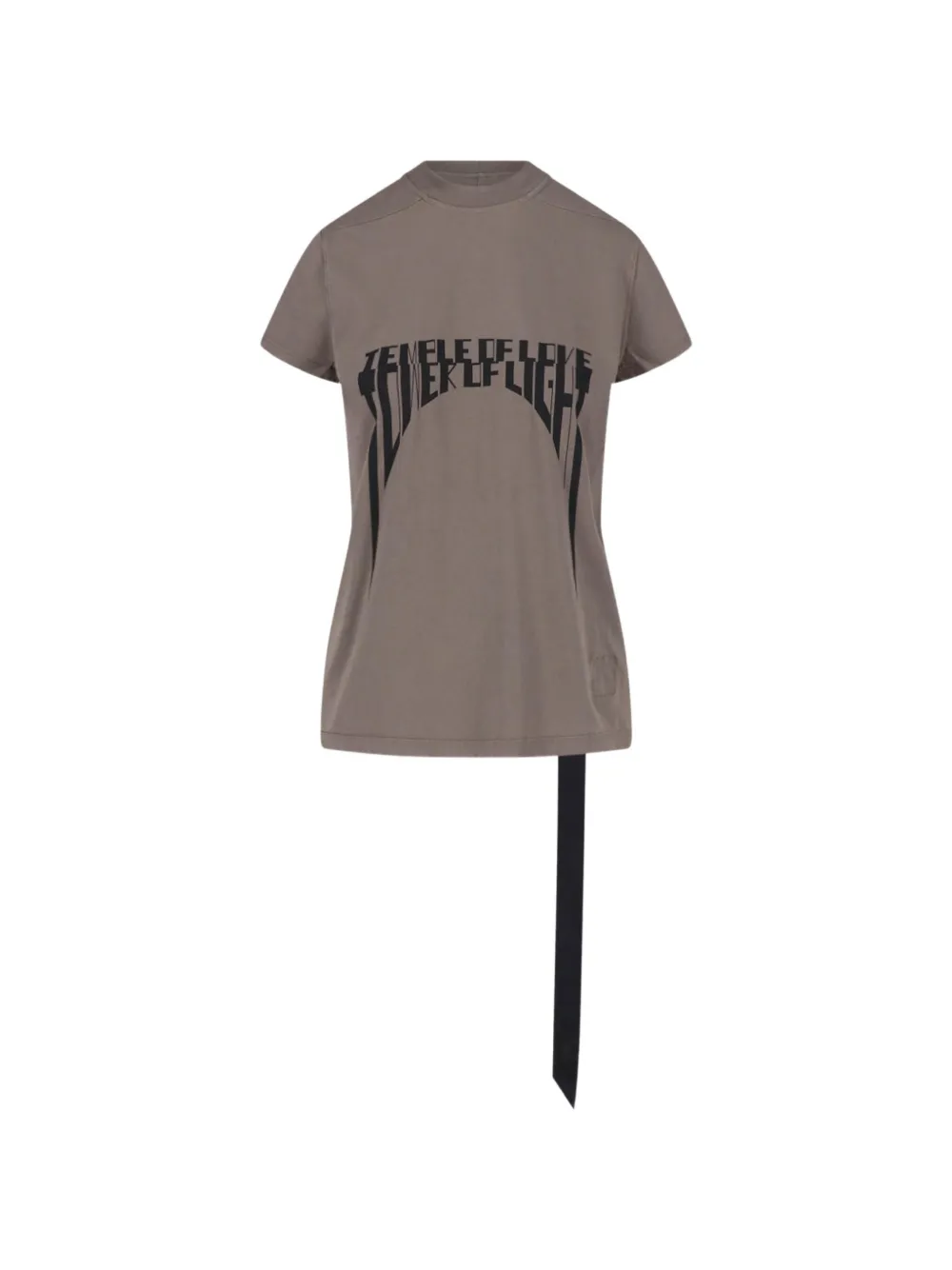 Rick Owens DRKSHDW graphic-print hanging-strap T-shirt Grijs