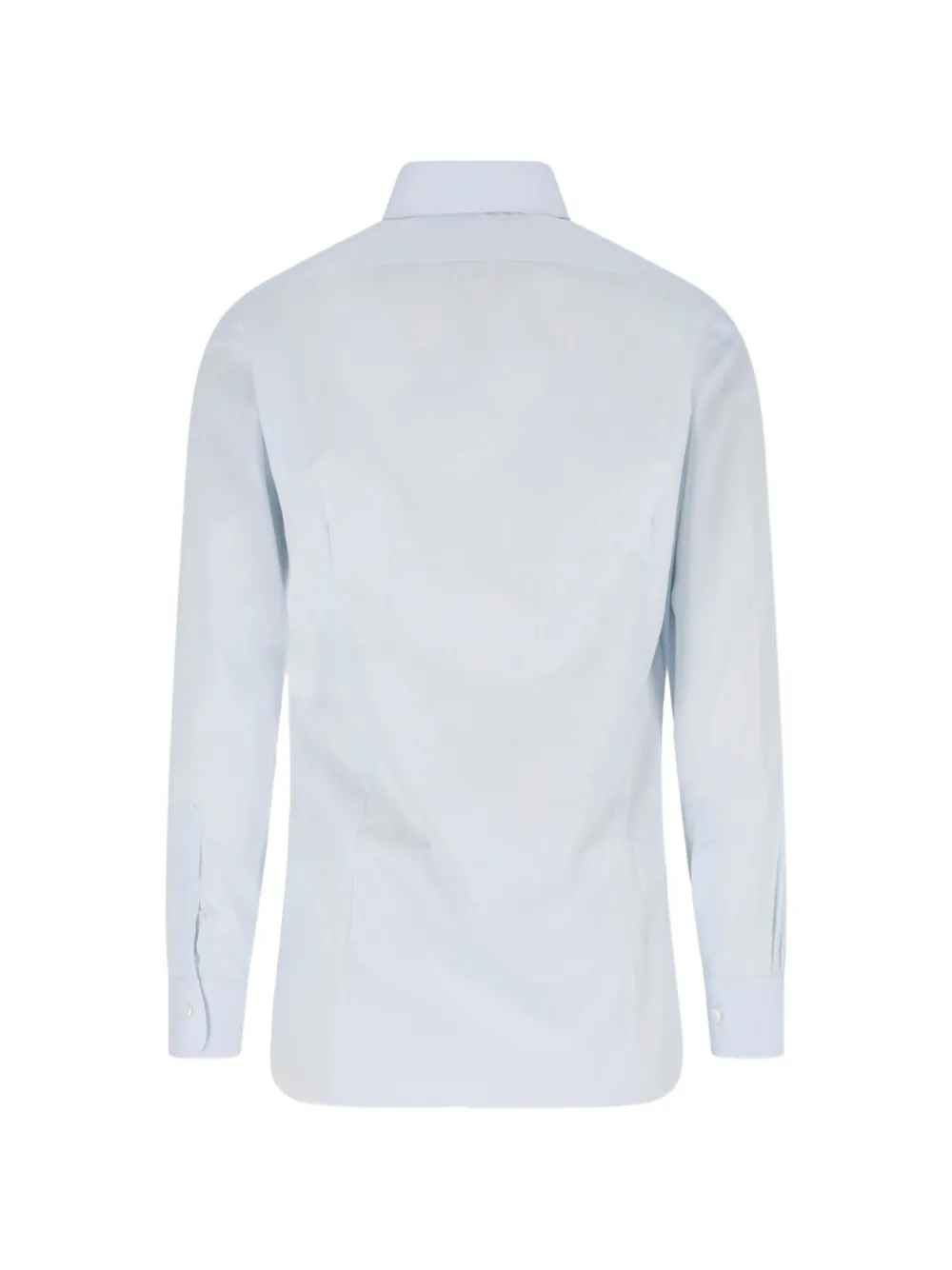 Barba spread-collar button-down shirt Blauw