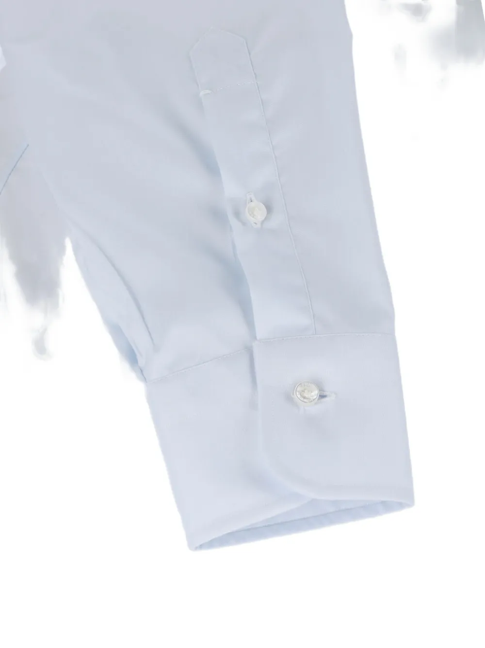 Barba spread-collar button-down shirt Blauw