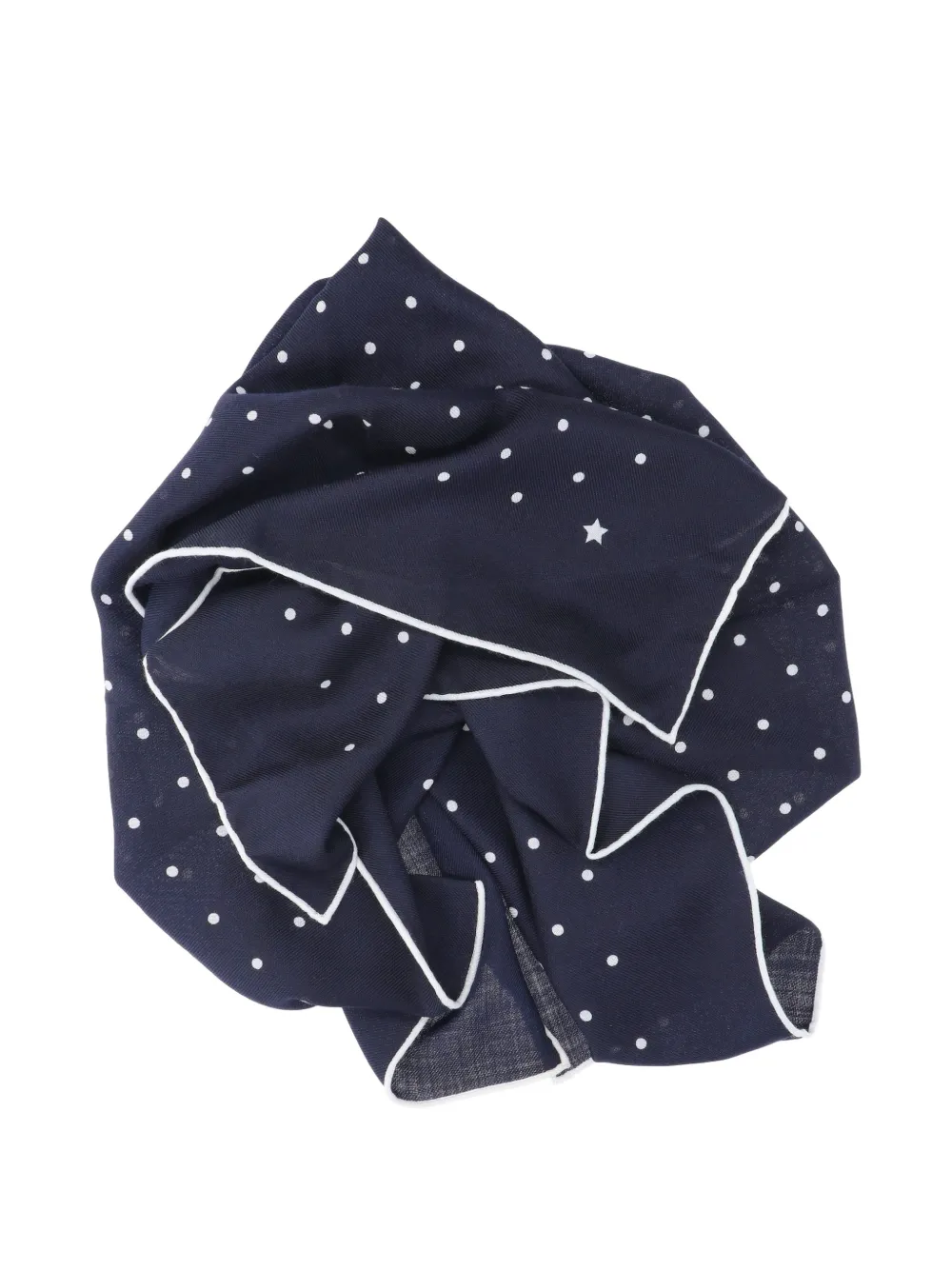 Destin Sjaal met stippen en sterren-print Blauw