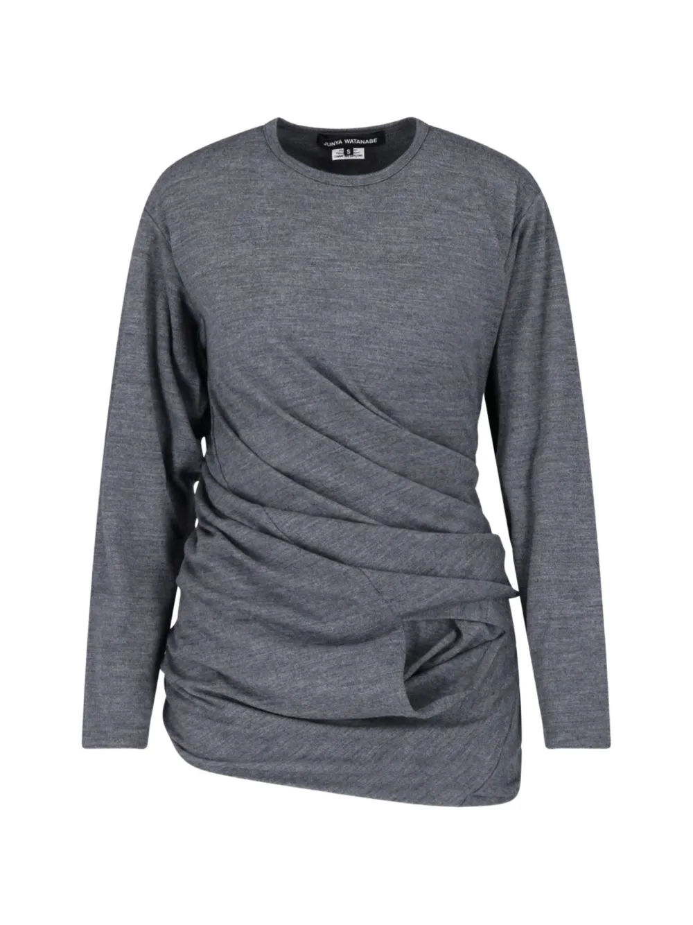 Junya Watanabe draped long-sleeve T-shirt