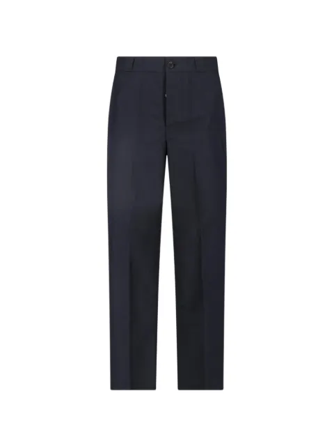 Prada logo-plaque trousers