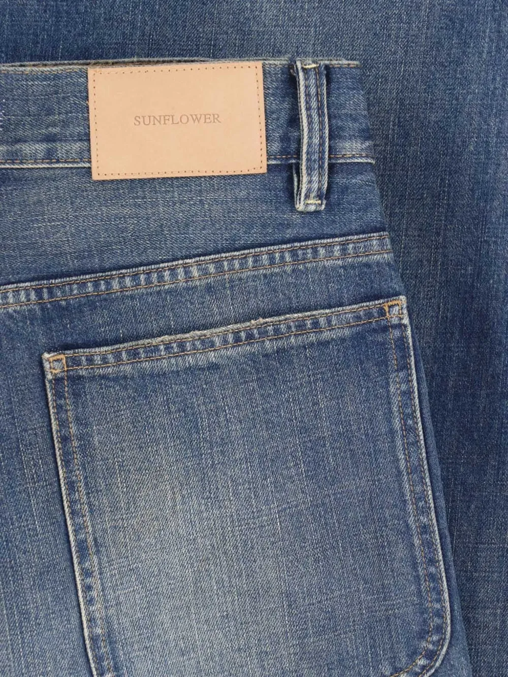 Sunflower Super Wide jeans met vervaagd-effect Blauw