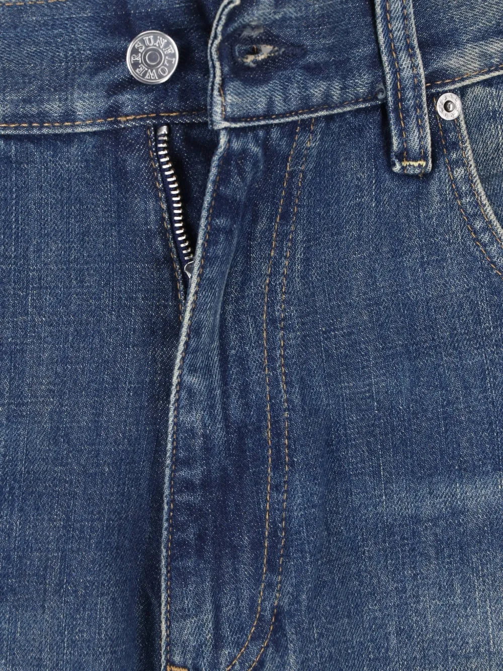 Sunflower Super Wide jeans met vervaagd-effect Blauw