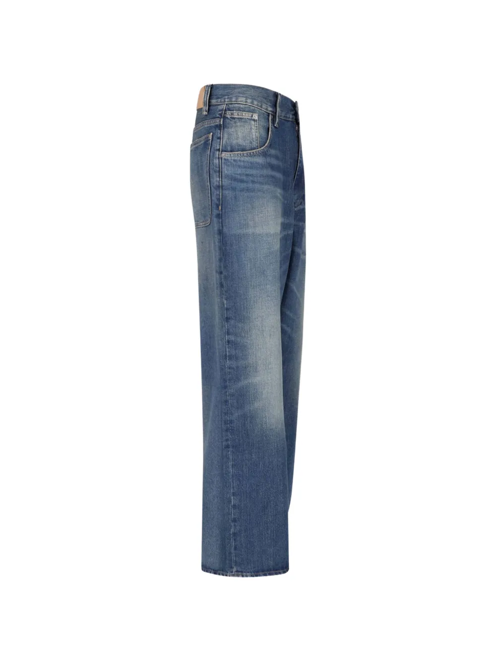 Sunflower Super Wide jeans met vervaagd-effect Blauw