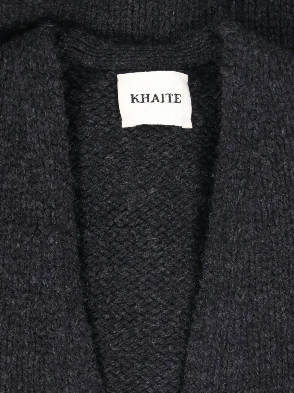 KHAITE Axel button-up sweater Grijs