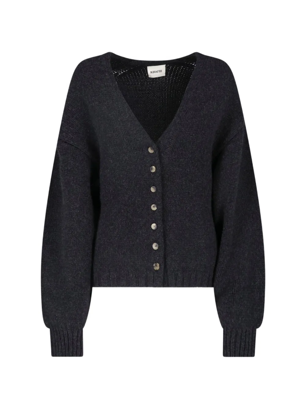 KHAITE Axel button-up sweater - Grey
