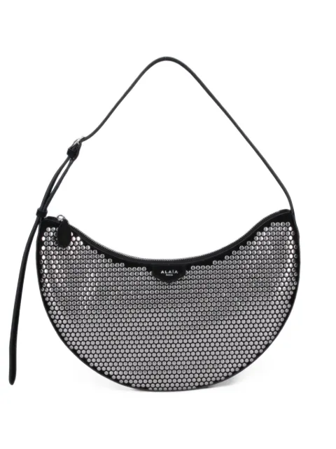 Alaïa one piece Demi Lune bag in suede with studs
