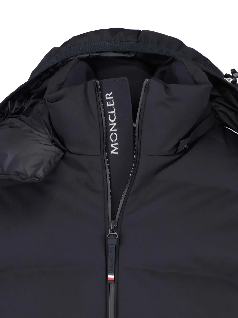 Moncler Grenoble hooded padded jacket Zwart