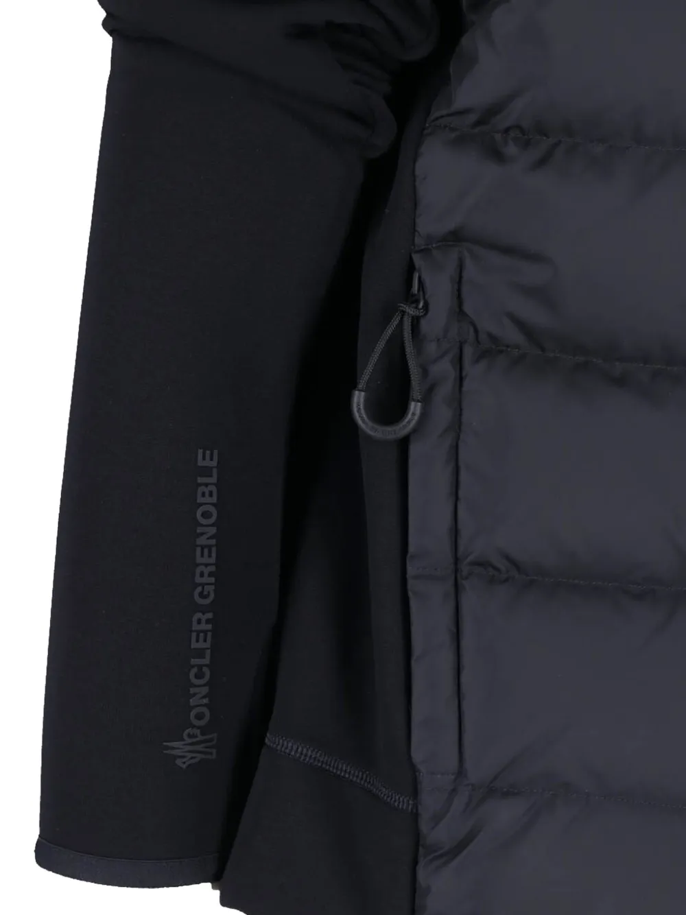 Moncler Grenoble padded panel lightweight jacket Zwart