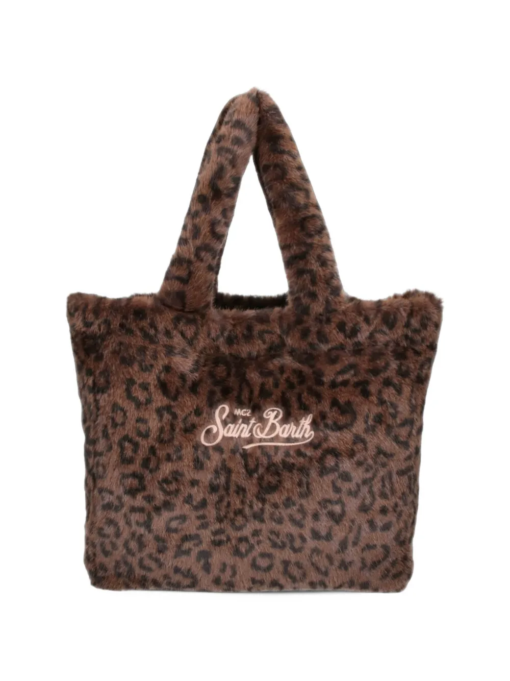 MC2 Saint Barth Colette leopard-print faux-fur tote bag Bruin
