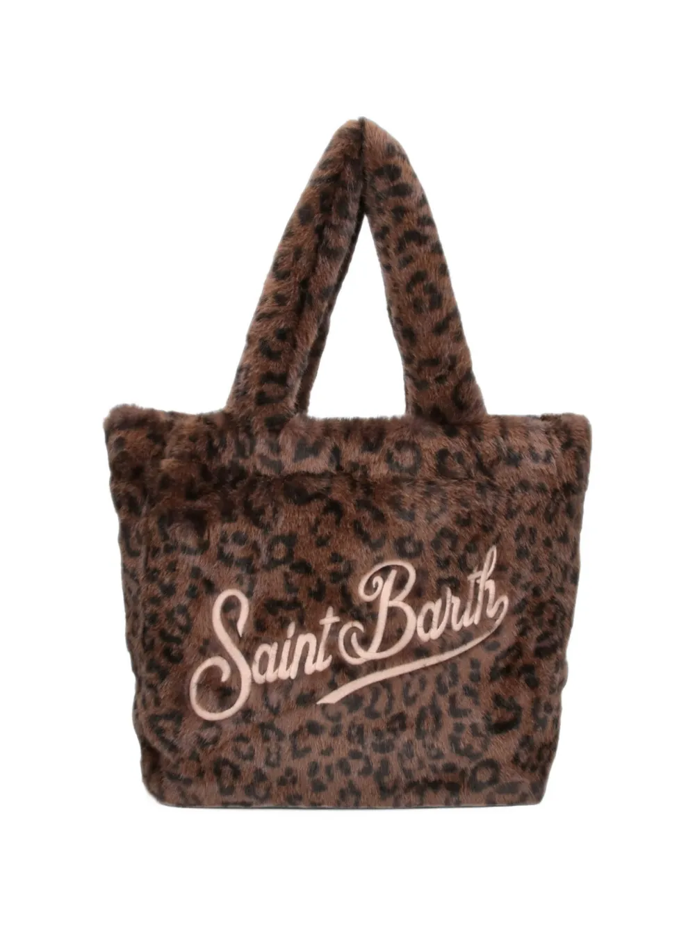 MC2 Saint Barth Colette leopard-print faux-fur tote bag Bruin
