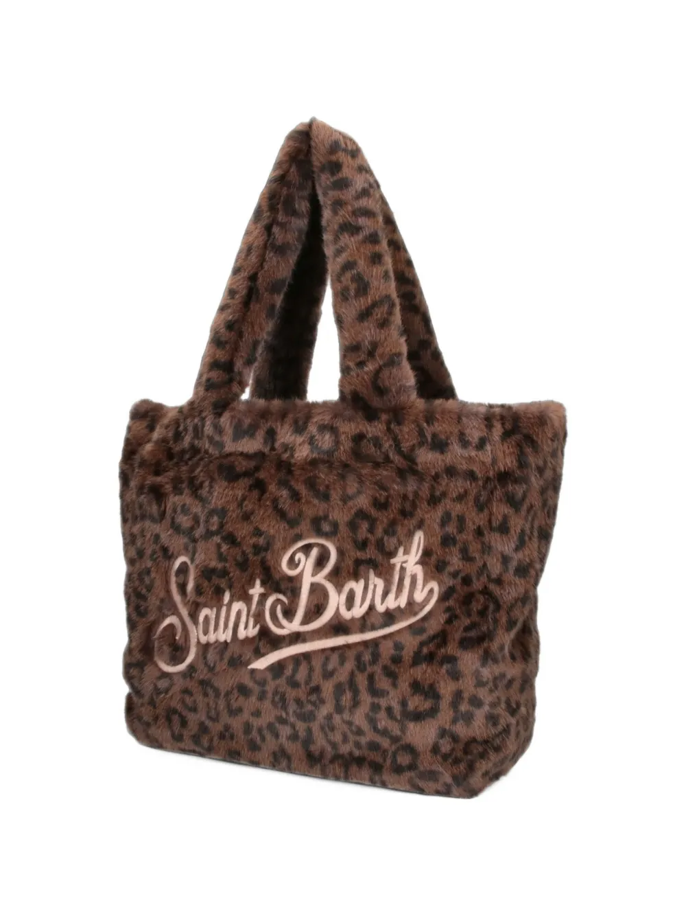MC2 Saint Barth Colette leopard-print faux-fur tote bag Bruin
