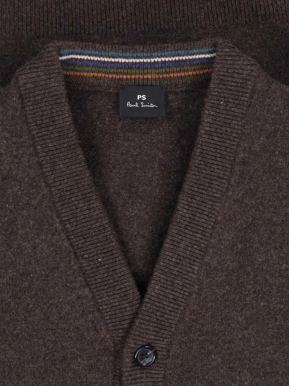 Paul Smith Button-up vest met V-hals Bruin