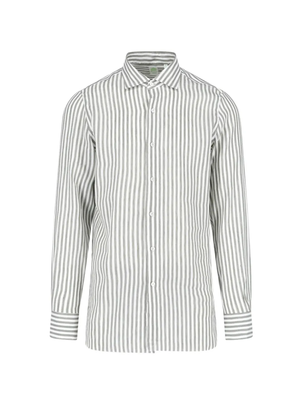 Finamore 1925 Napoli vertical-stripe long-sleeve shirt · 39