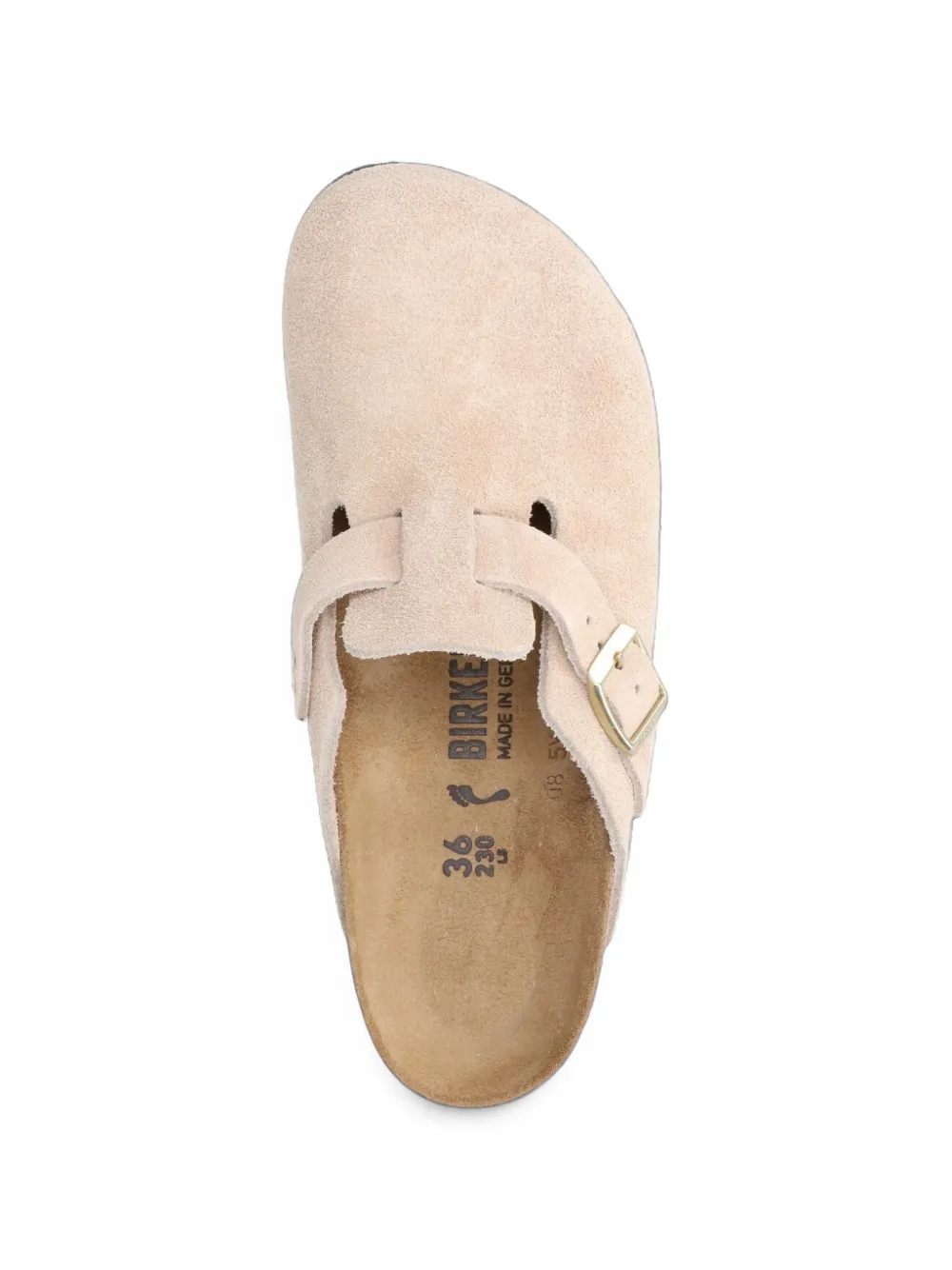 Birkenstock Boston suede mules Beige