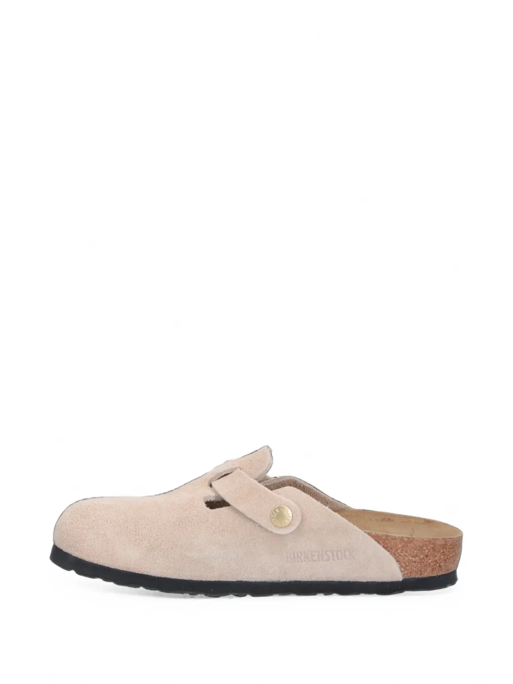 Birkenstock Boston suede mules Beige