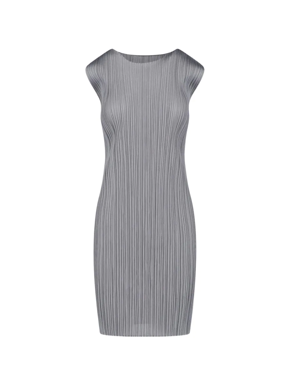 Pleats Please Issey Miyake plissé-effect sleeveless midi dress - Grigio