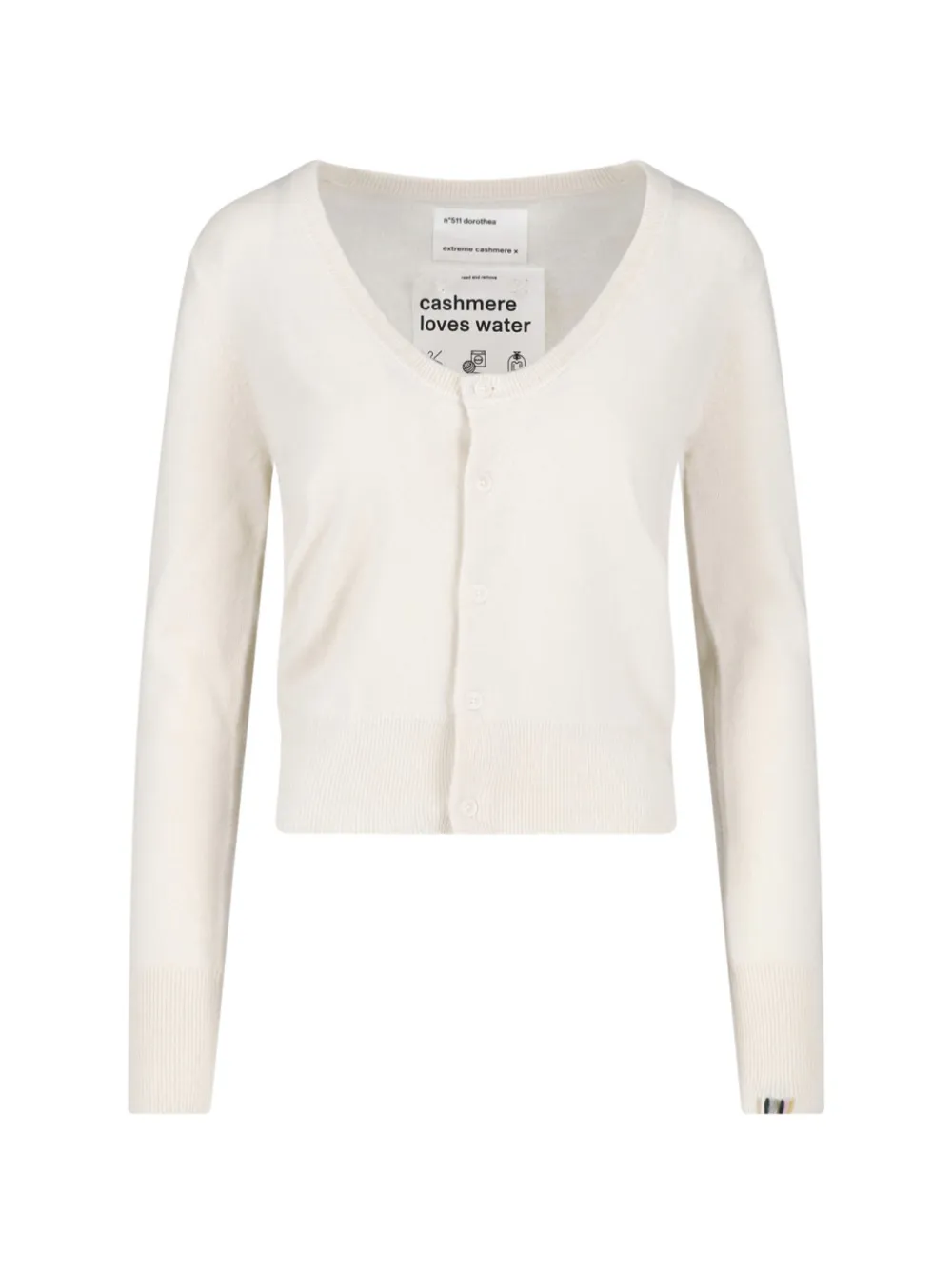 extreme cashmere n°511 Dorothea cashmere cardigan - Tons neutres