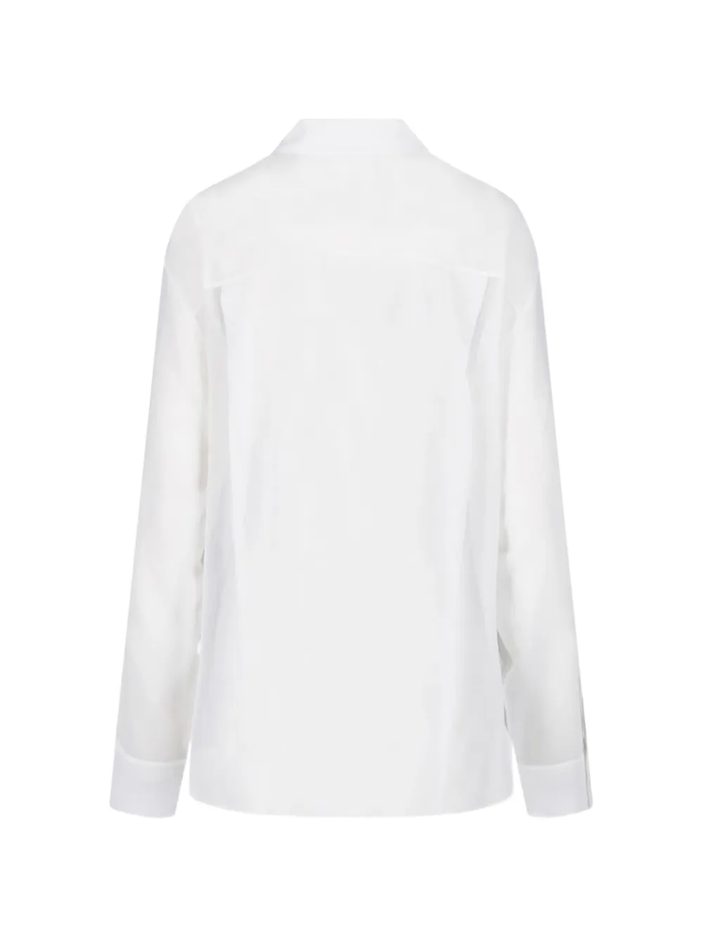 The Frankie Shop Peri Georgette shirt Wit